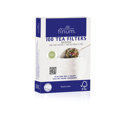 FINUM Filtry do herbaty TEA FILTERS M 100 sztuk