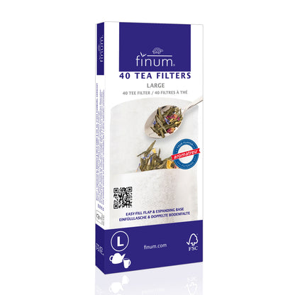 FINUM Filtry do herbaty TEA FILTERS L 40 sztuk