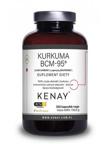 Kurkuma BCM-95® (CURCUGREEN®) z piperyną (BIOPERINE®) (300 kapsułek)