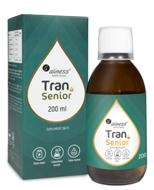 Aliness, Tran (olej z dorsza) SENIOR + D3 4000 IU, 200 ml