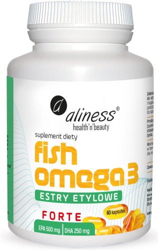 Fish Omega 3 FORTE Estry 500/250mg x 60 kapsułek