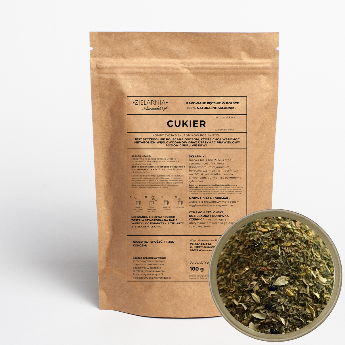 Cukier - herbatka ziołowa 100g