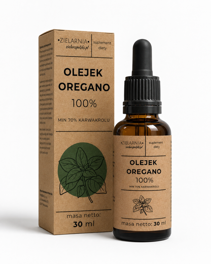 Olejek z oregano 100% 30ml ODPORNOŚĆ OCZYSZCZANIE