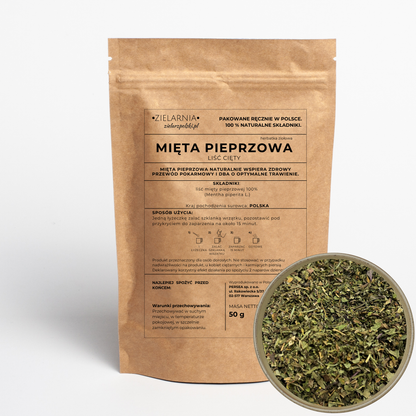 Mięta pieprzowa liść cięty 50g