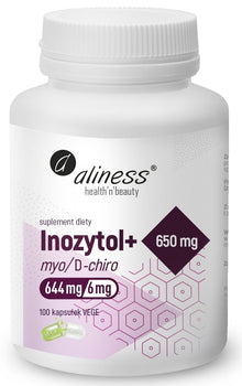 Inozytol z B6 myo/D-chiro, 40/1, 644/6 mg 100 kapsułek