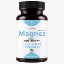 Magnez chelatowany + wit. B6 100 kapsułek