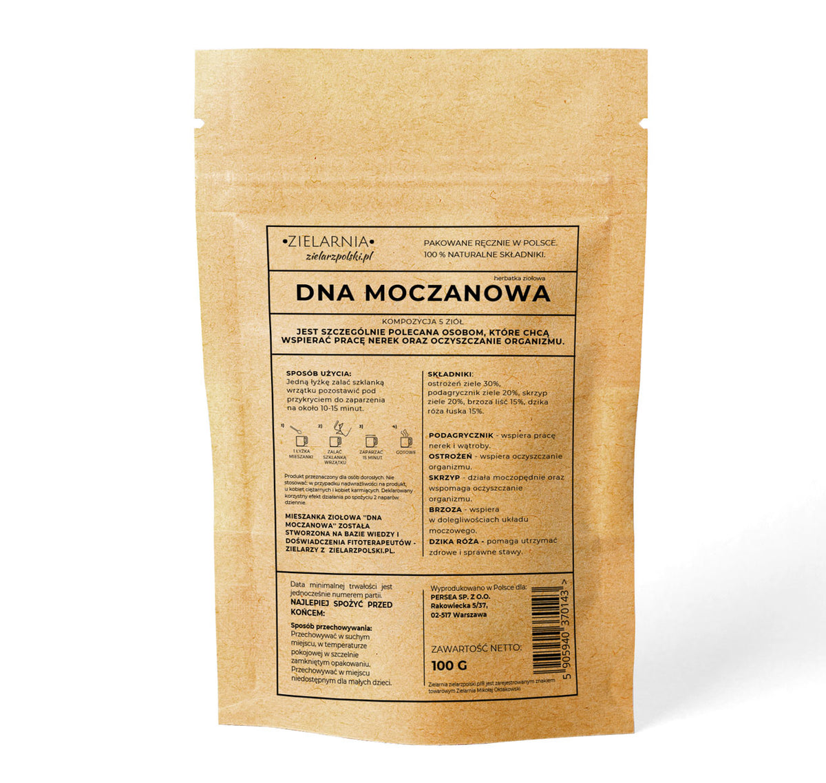 Dna moczanowa - herbatka ziołowa 100G