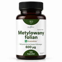 Metylowany folian 600 mcg 120 kapsułek