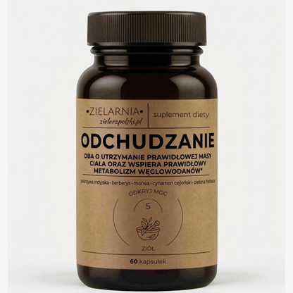 Zestaw ODCHUDZANIE prawidłowa masa ciała - zioła + chrom