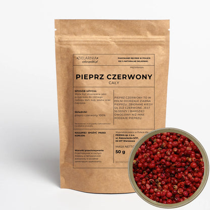 Pieprz czerwony ziarno całe 50g
