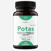 Potas cytrynian 100 kapsułek