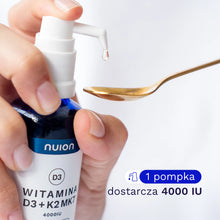 NUION Witamina D3K2MK7 4000 IU