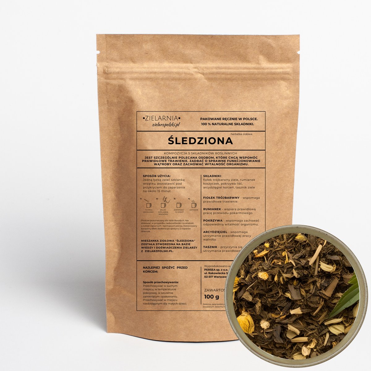 Śledziona - herbatka ziołowa 100g