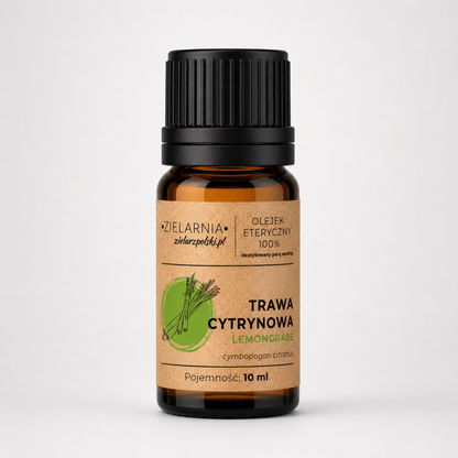 Olejek z trawy cytrynowej (lemongrass) 100% 10ml