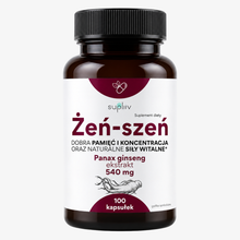Żeń-szeń ekstrakt 540mg 100 kapsułek