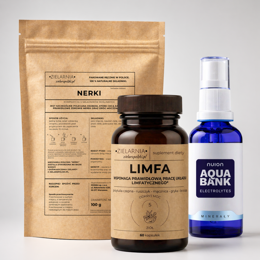 Zestaw LIMFA naturalny drenaż - zioła i elektrolity