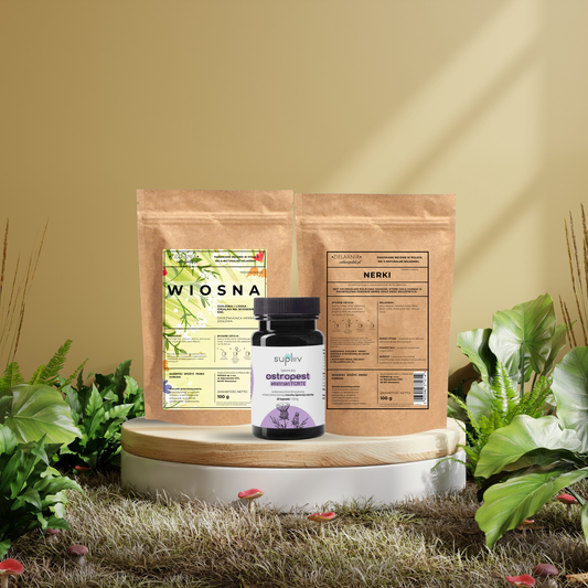Zestaw OCZYSZCZANIE naturalny detoks - zioła + ostropest